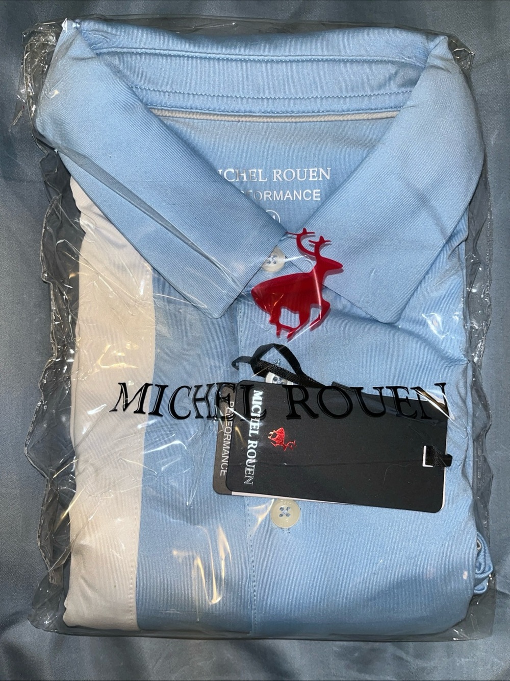 Men’s Performance Polo by Michel Rouen Sz M golf shirt